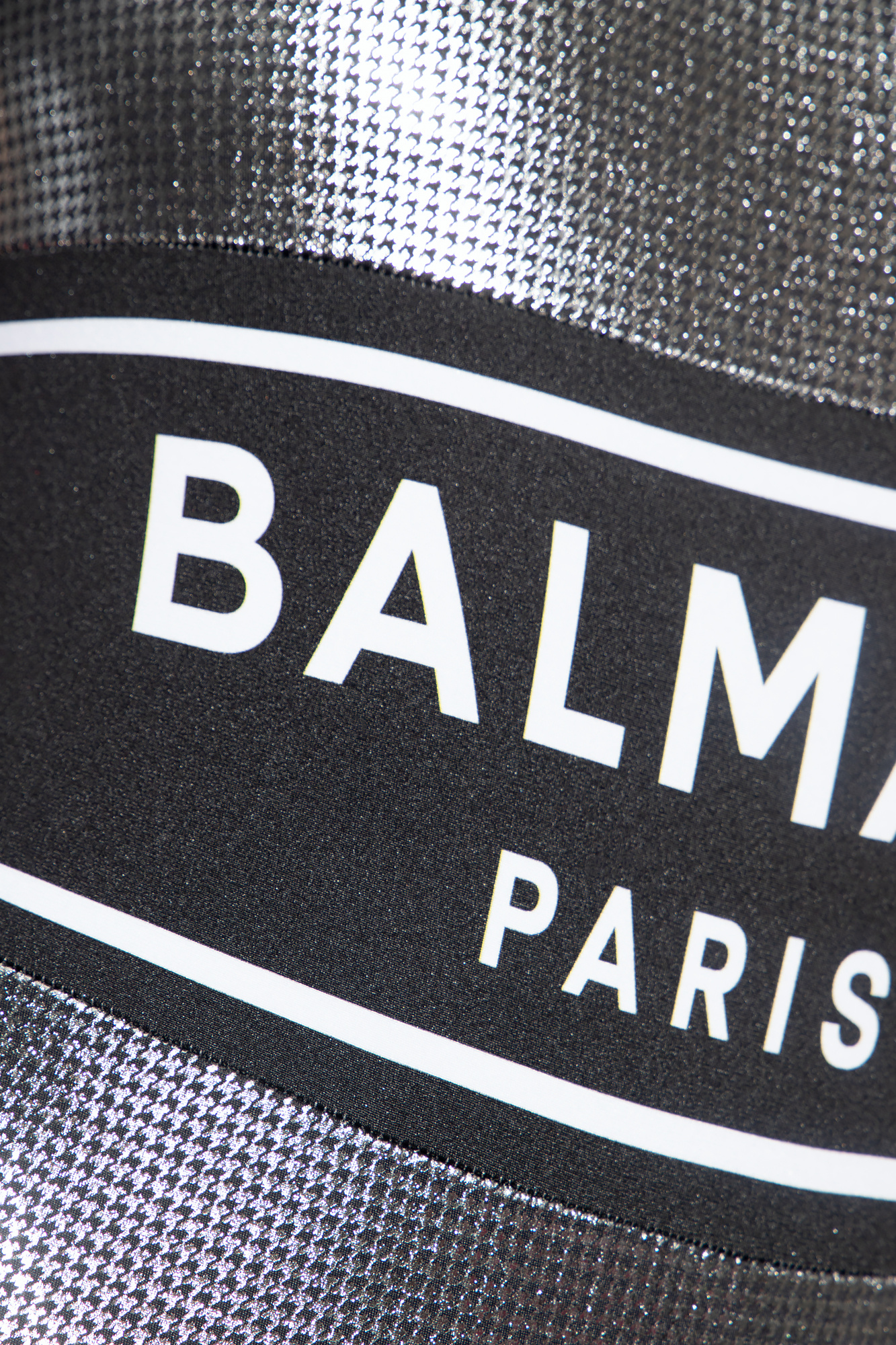 BALMAIN ロコ エンヘリッシュト ツヒス 水着 BKBR221300 001 SchaferandweinerShops GB - Silver One - piece swimsuit